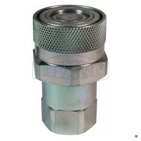 VEP Hydraulic Coupler, 3/8 in x 1/2-14 Nominal, Hose x Female NPTF, Steel, Domestic